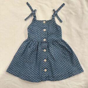 Crewcuts Chambray Dress with mini stars, size 2